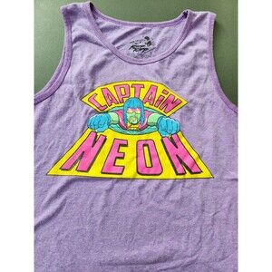 Riff Raff Captain Neon Tank Top Purple Size L T-Shirt